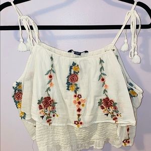 Cold shoulder crop top